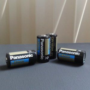 PANASONIC ~ CR123A Lithium 3V ~ Lithium Battery ~ 4 Pack ~ NEW
